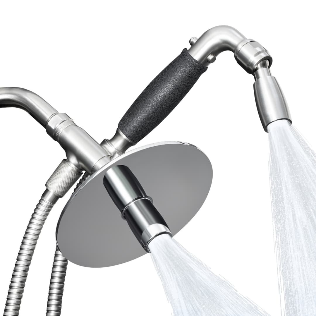 STEELHEAD® 4-Way Combo Kit – Handheld with Reflections™ Shower Head – Forever™ Rubber Grip – with Trickle Valve