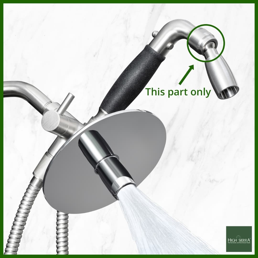 Shower Head Replacement Parts – Nozzle Assembly – Chrome - thumbnail 7