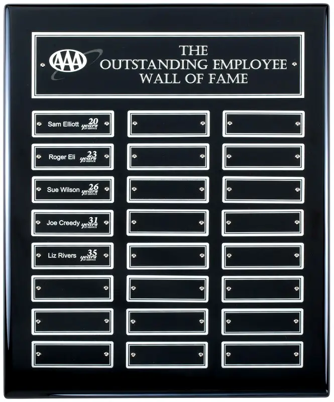 Black & Silver Perpetual Plaque - thumbnail 2