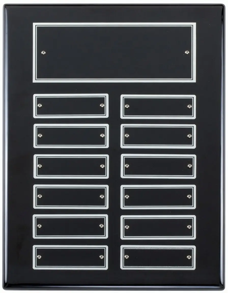 Black & Silver Perpetual Plaque - thumbnail 3