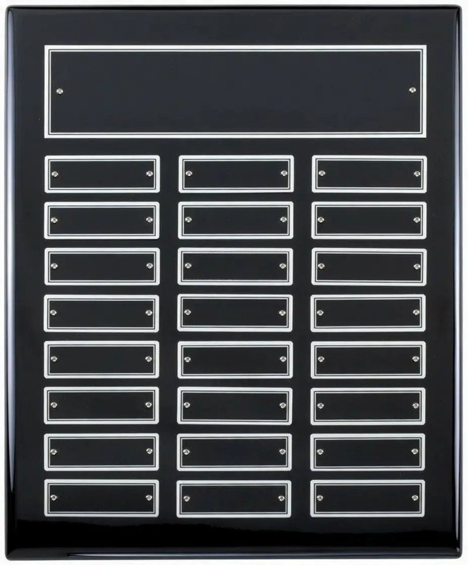 Black & Silver Perpetual Plaque - thumbnail 4