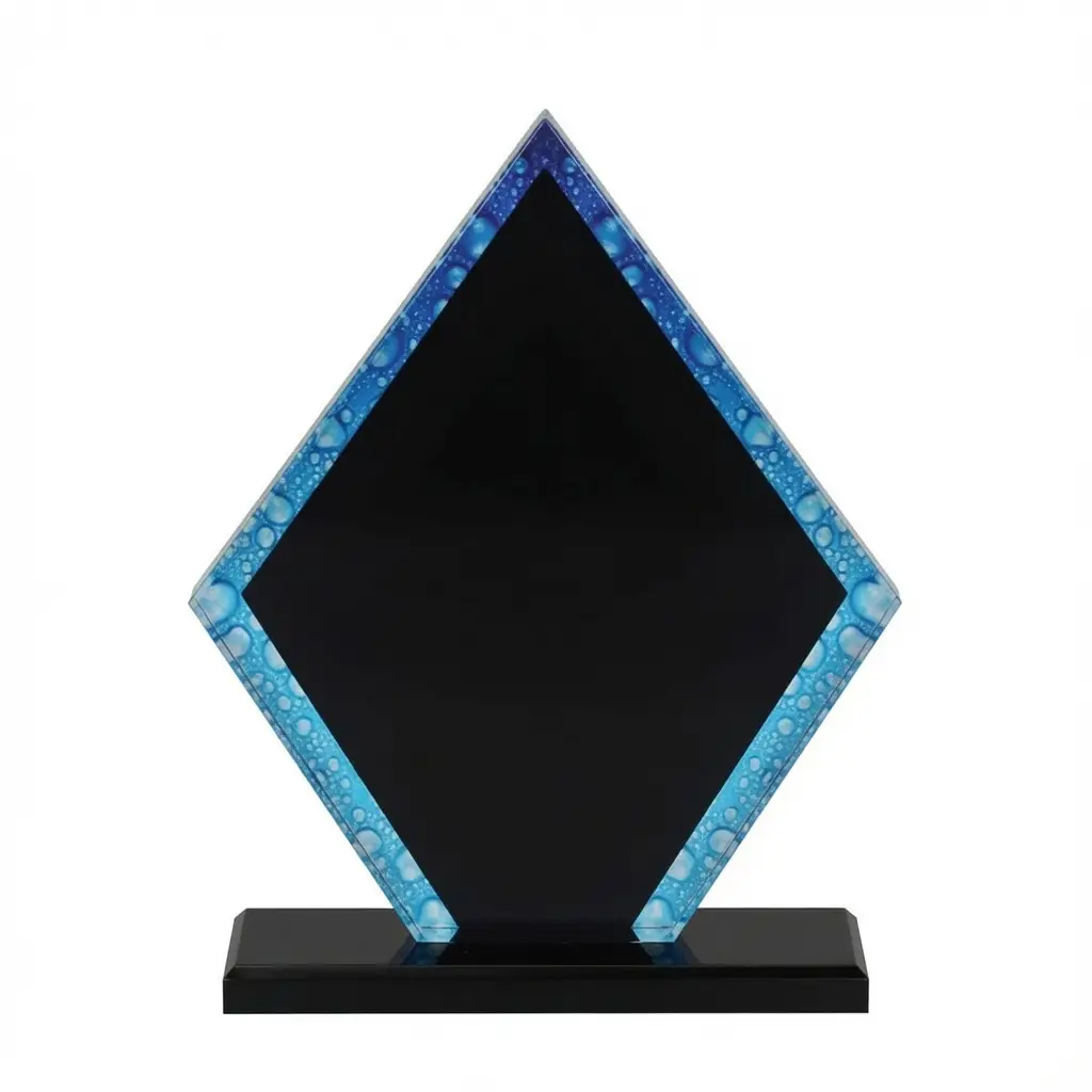 Aqua Pentagon Acrylic Award - thumbnail 2