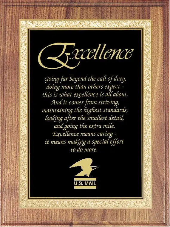 American Walnut Plaque