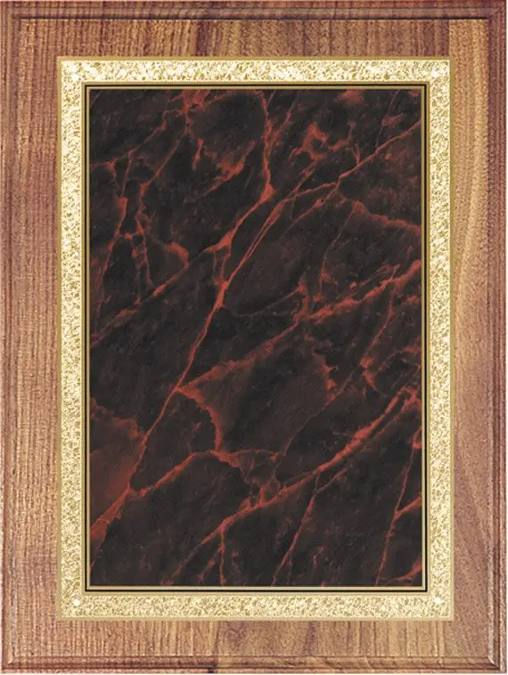 Red Marble Walnut Plaque - thumbnail 2
