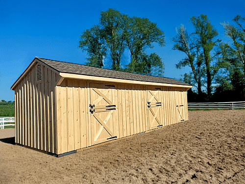10×32 Shedrow – Weatherwood Shingles – Located in Atglen, PA