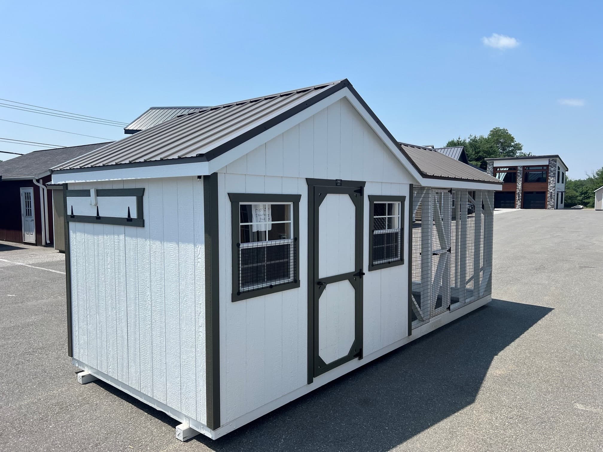 8×20 A-Frame Reverse Gable Combo Coop – Located in Atglen, PA! - thumbnail 2