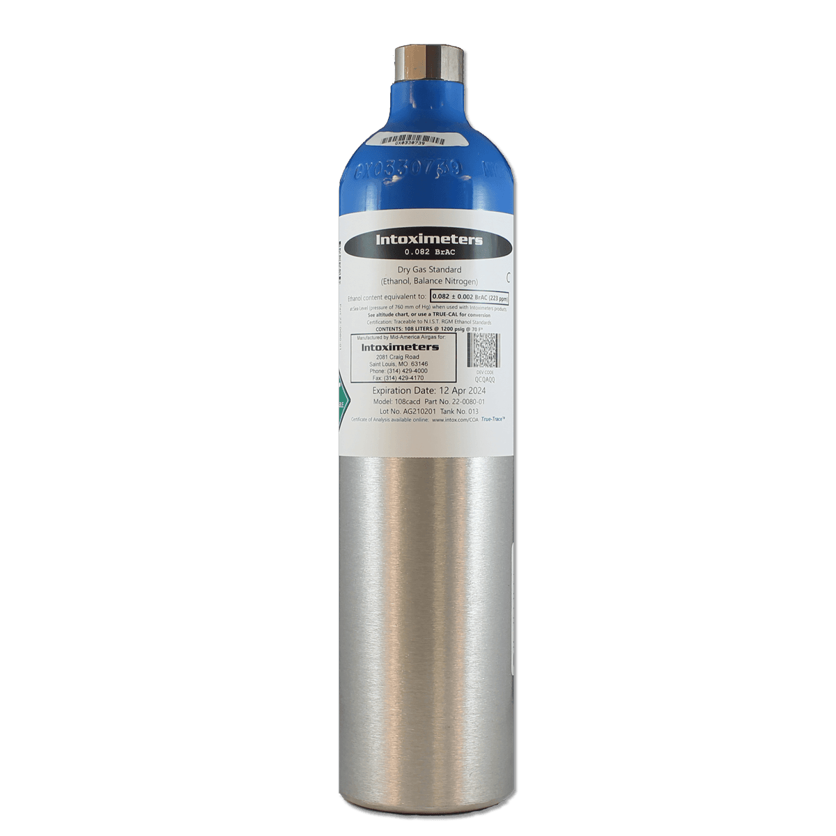 108 Liter Dry Gas Tank (.082) C