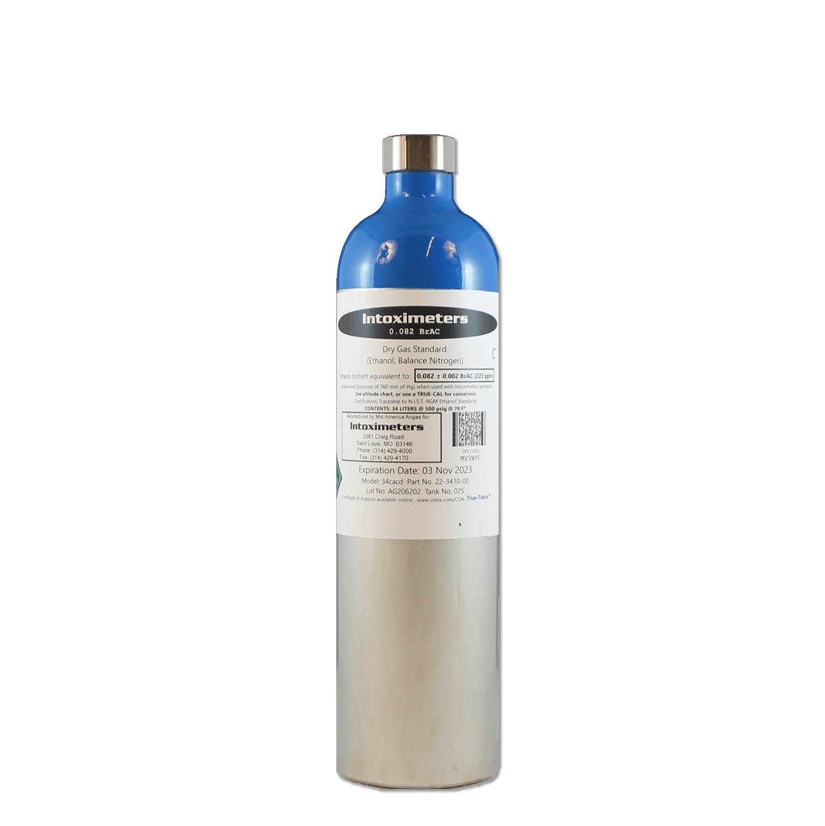34 Liter Dry Gas Tank (.082) C