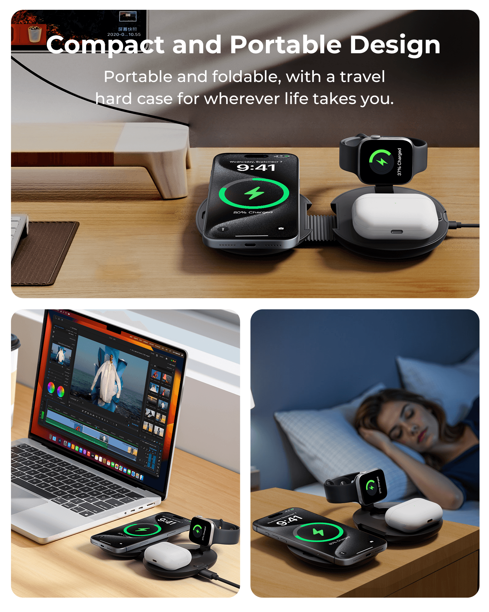 Velox Qi2.2<span>with Built-in FindMy, 4-in-1 Foldable 25W Fast Charger</span> - thumbnail 6