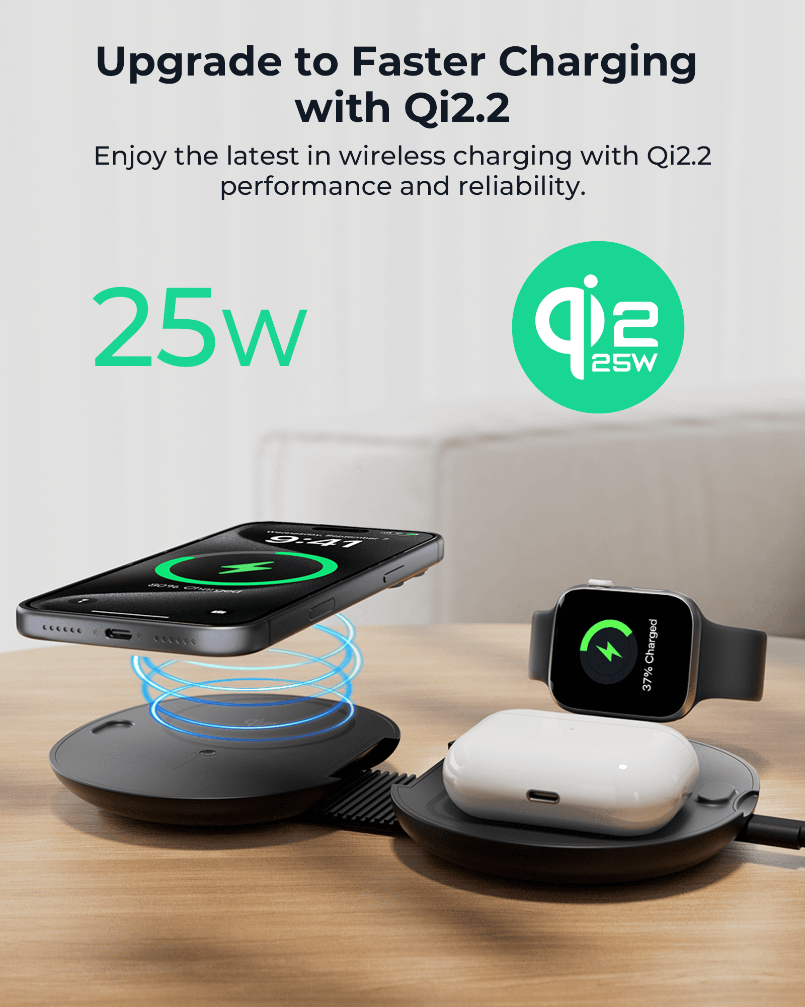 Velox Qi2.2<span>with Built-in FindMy, 4-in-1 Foldable 25W Fast Charger</span> - thumbnail 7