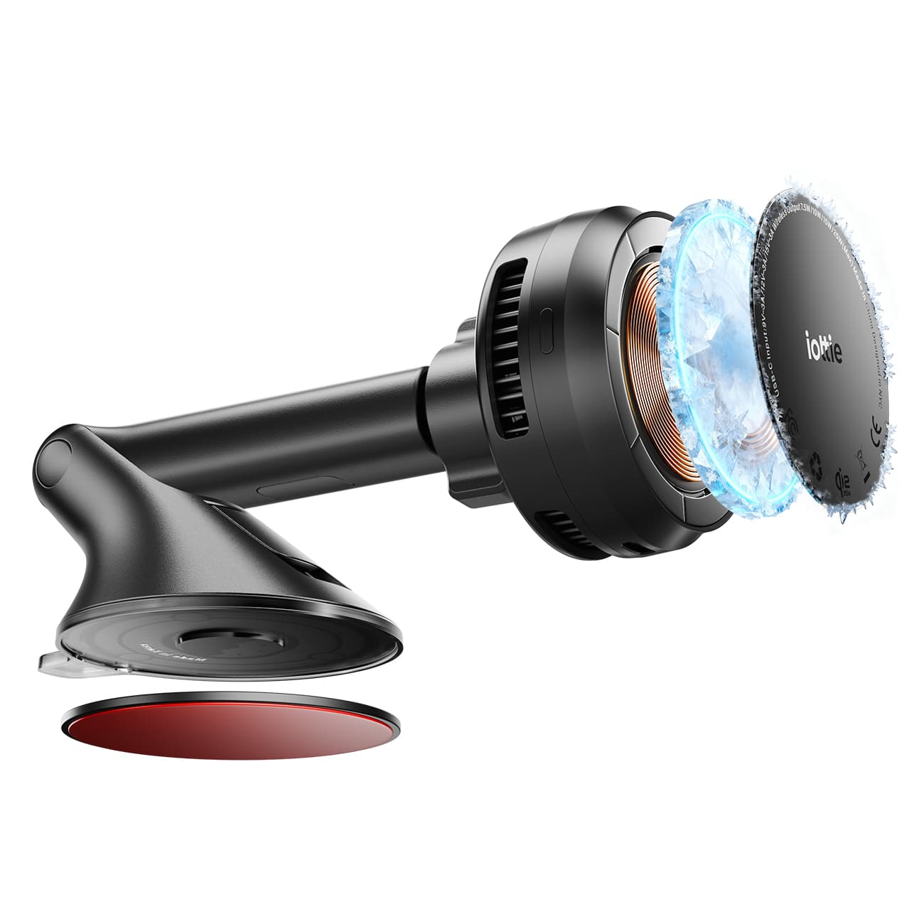 Velox Pro Qi2.2 25W<span>Wireless Dash & Windshield Mount</span> - thumbnail 2