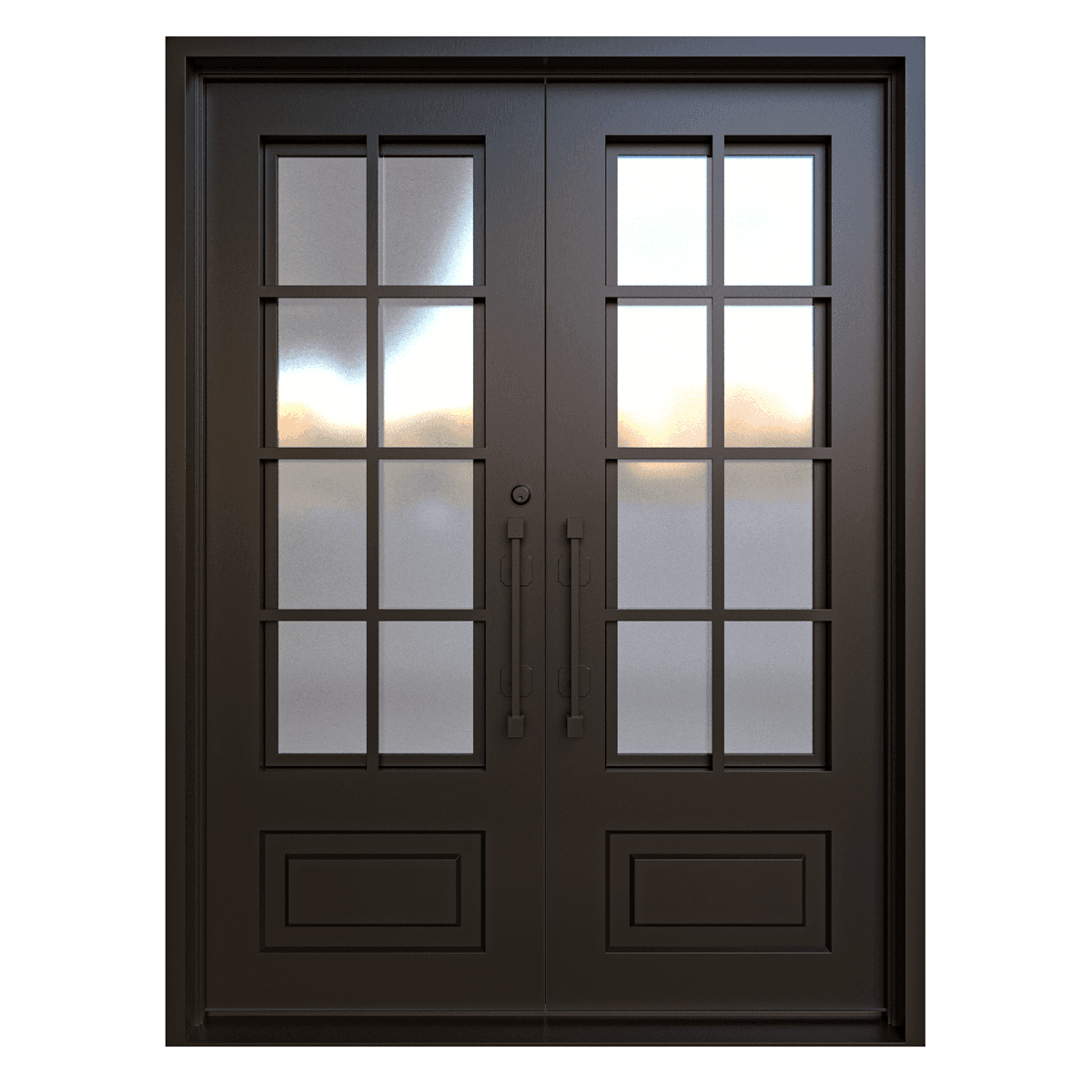 Stockholm Double Iron Door (Square Frame)