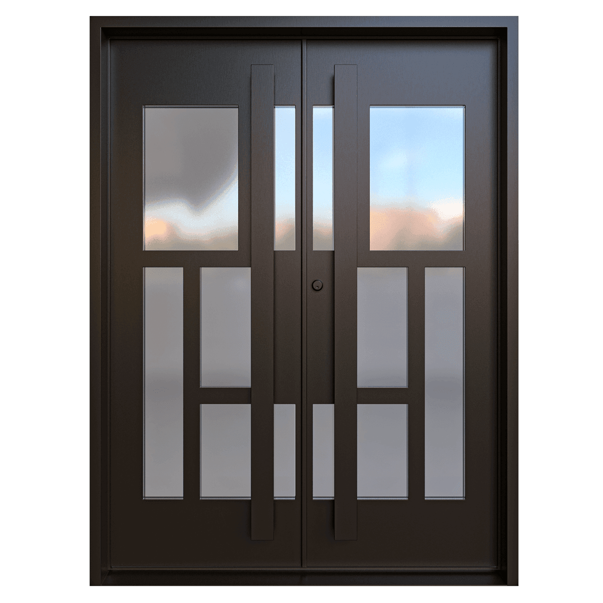 Customizable Greenwich Double Iron Door