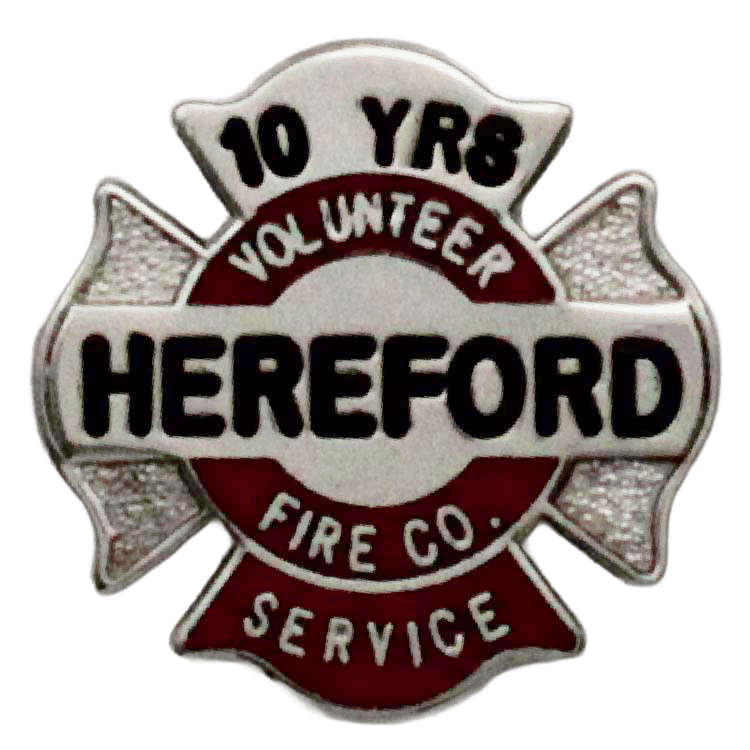 Maltese Pin – VOLUNTEER / FIRE CO. / SERVICE