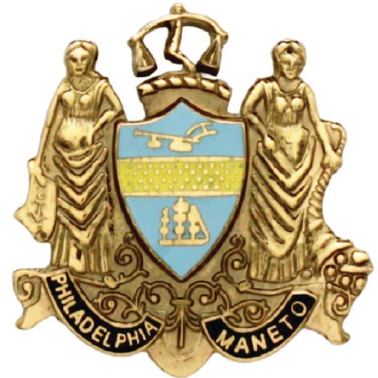COLLAR DEVICE – 631E <BR />Philadelphia Crest<BR />(Sold per pair)