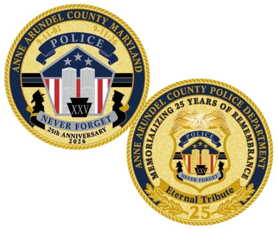 Anne Arundel County Police <BR /> 9/11 25th Anniversary Coin Two-Tone