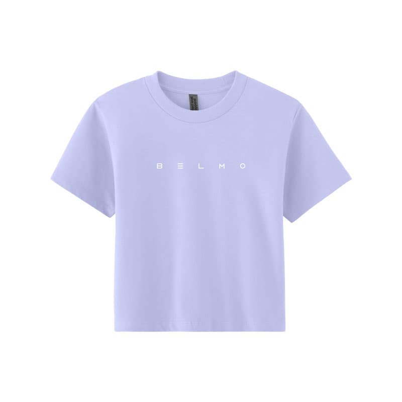 Belmo Embroidered Heavyweight Women’s Boxy Crop Tee