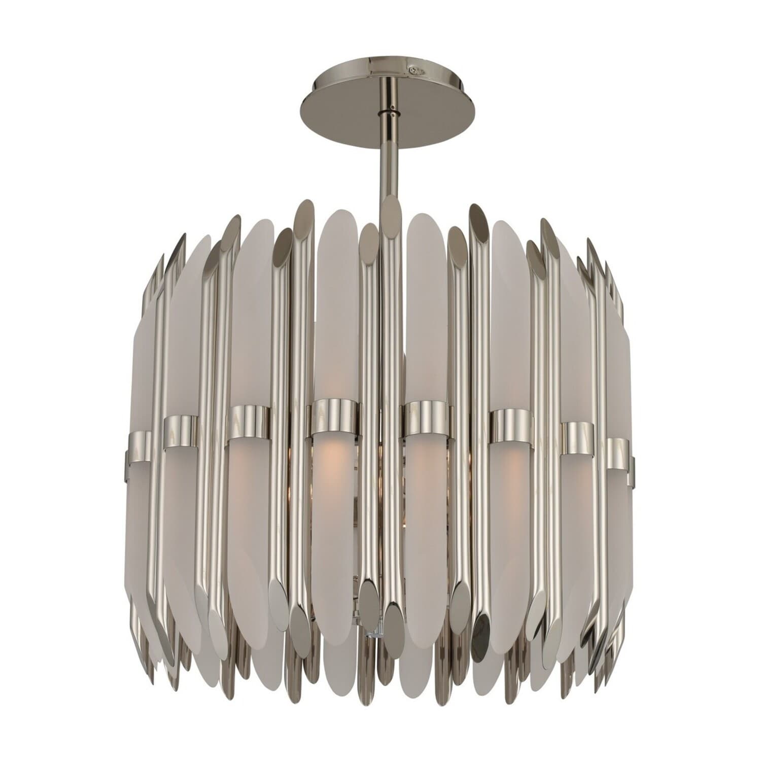 Massina 17-in 12 Light Polished Nickel Pendant