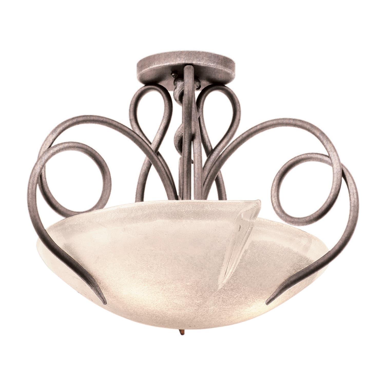 Tribecca 3 LT Pearl Silver Semi-Flush Mount Kalco