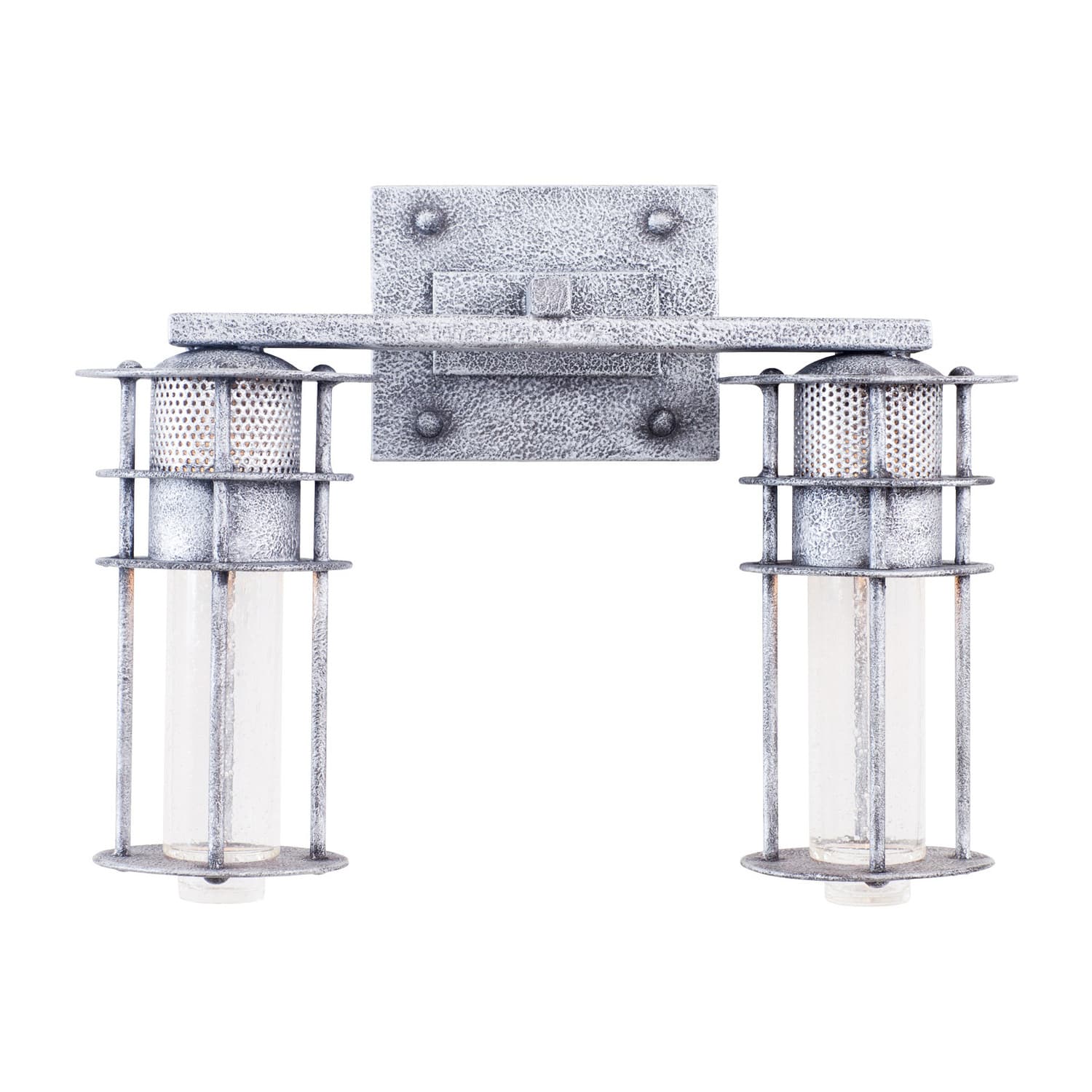 Anchorage 2 LT Rugged Iron Bath Wall Sconce Kalco