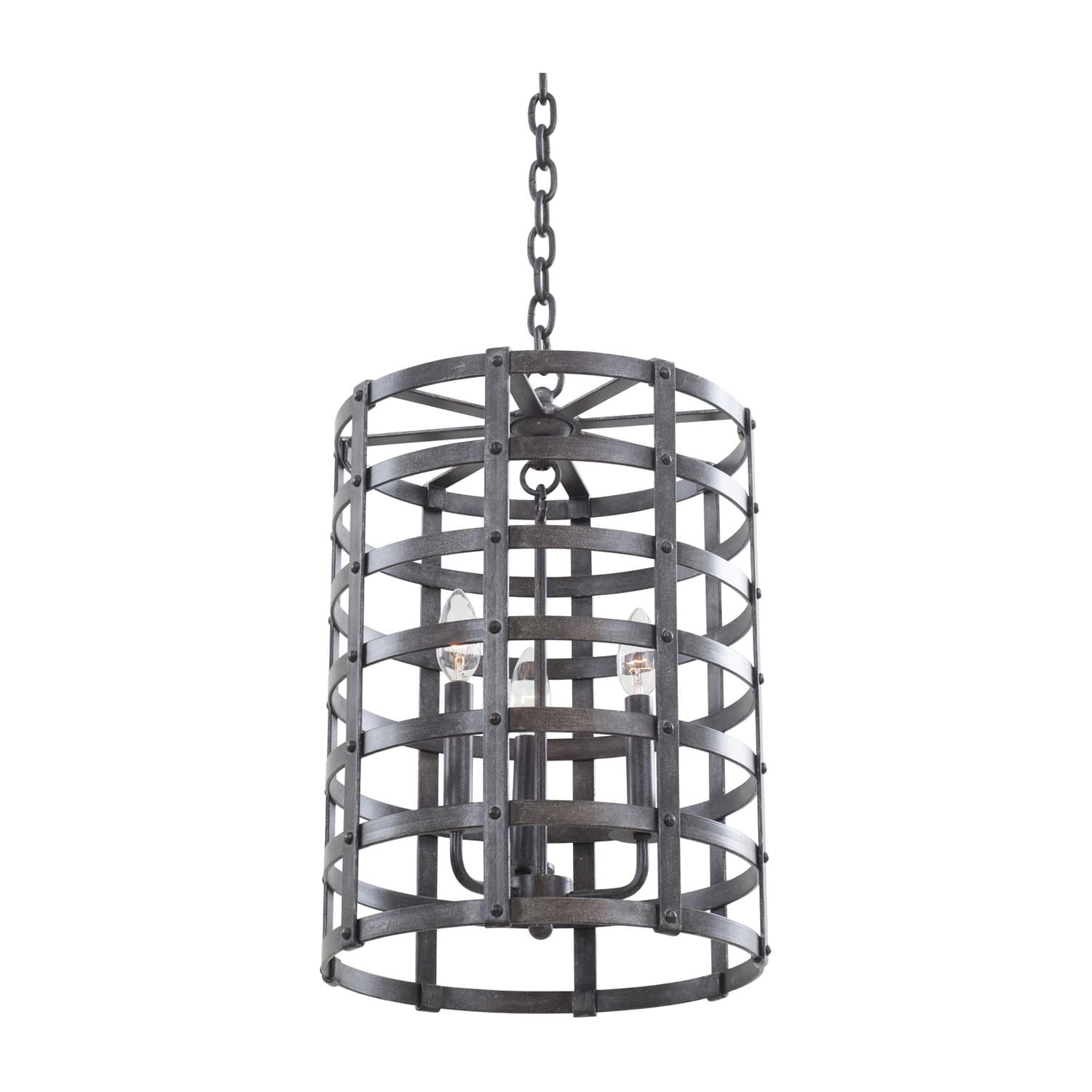 Townsend 3 LT Vintage Iron Pendant Kalco