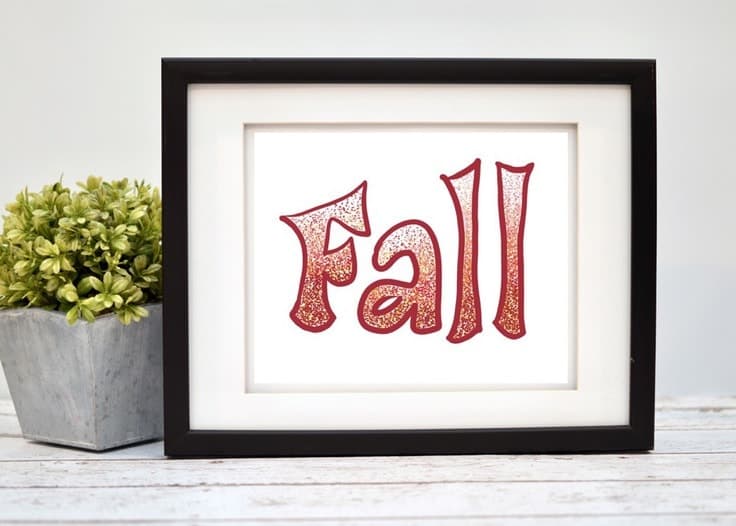 Fall Speckled Printable Art – Digital Print - thumbnail 3