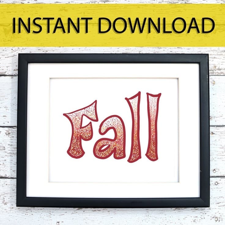Fall Speckled Printable Art – Digital Print - thumbnail 2