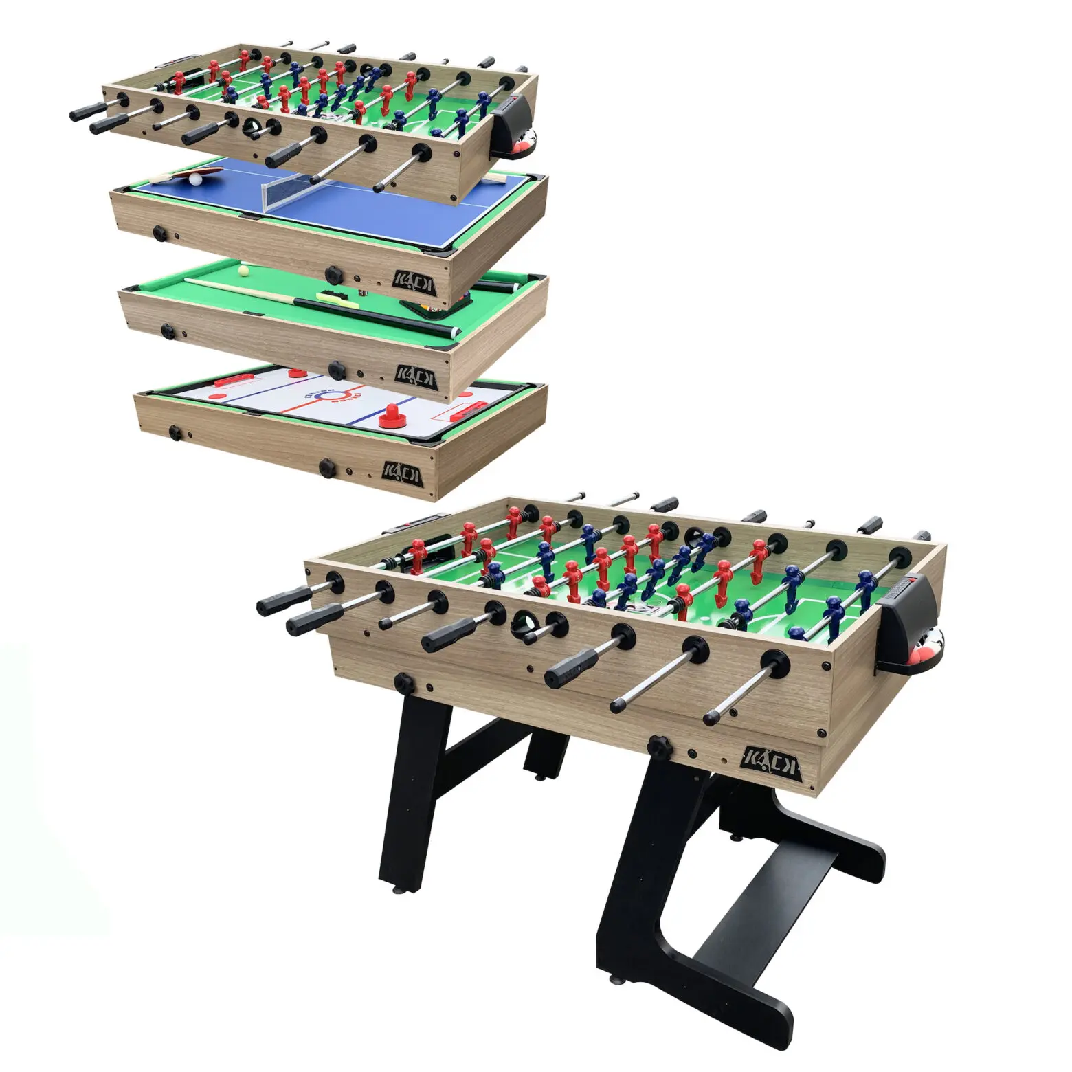 KICK Quatro 55″ 4-in-1 Multi-Game Table