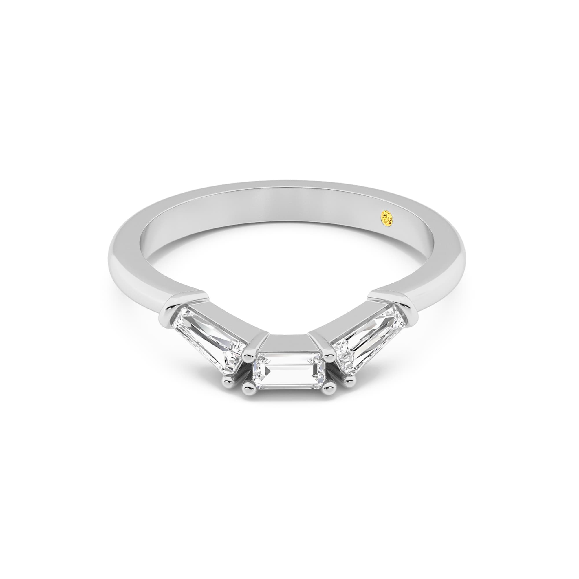 Mavis Lab Grown Baguette Diamond Band - thumbnail 4