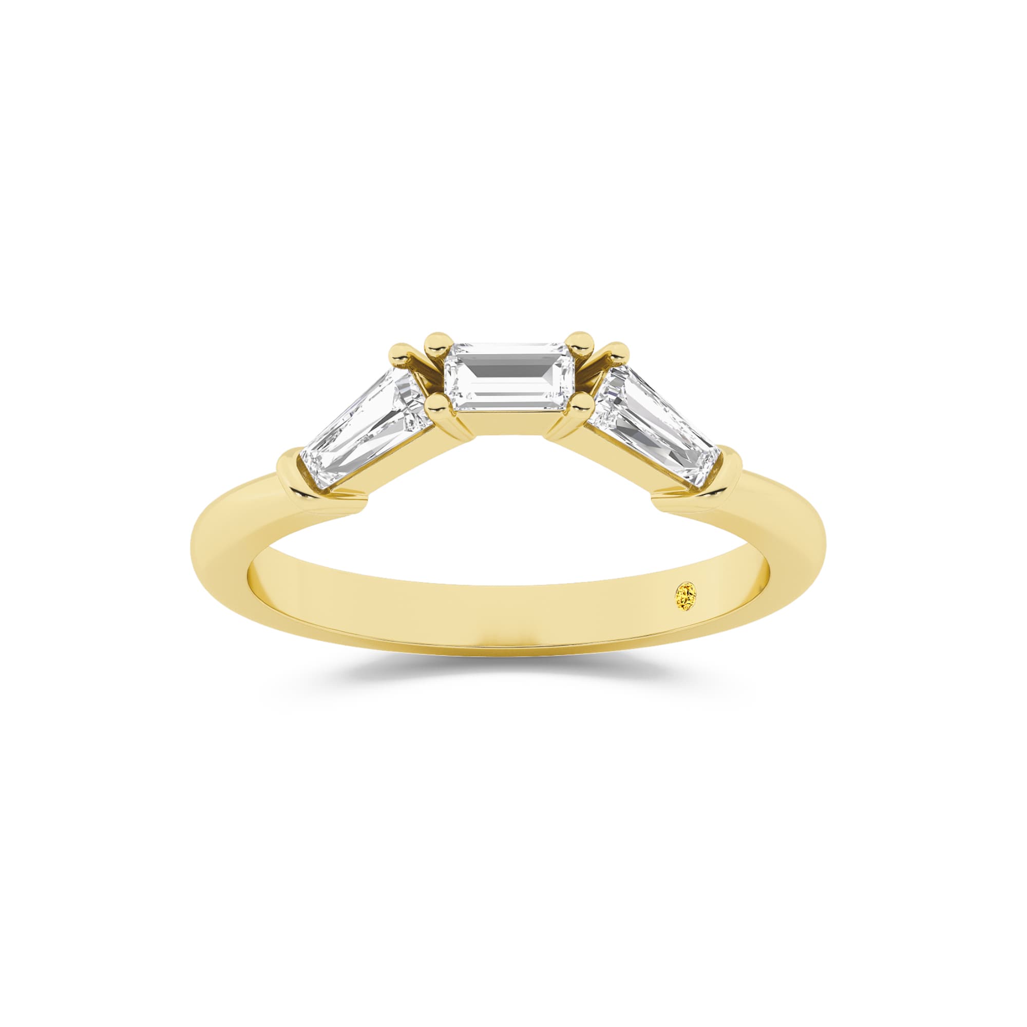 Mavis Lab Grown Baguette Diamond Band - thumbnail 5