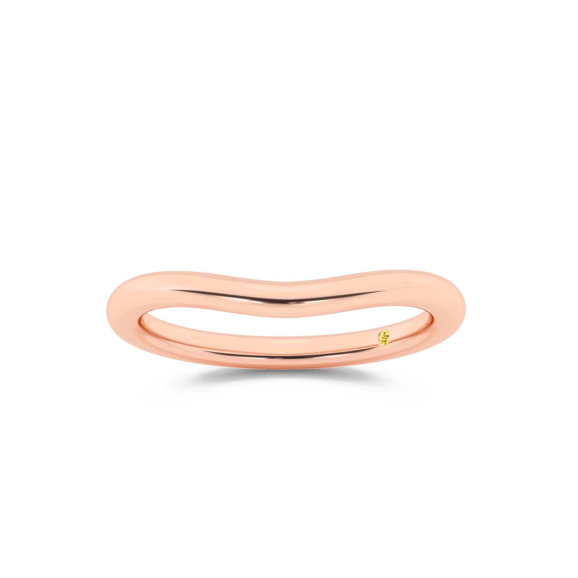 Zola Solid Gold Contour Band - thumbnail 8