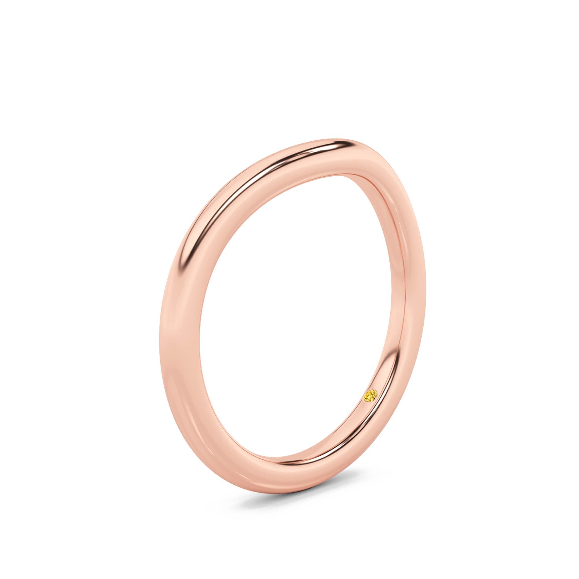 Zola Solid Gold Contour Band - thumbnail 9