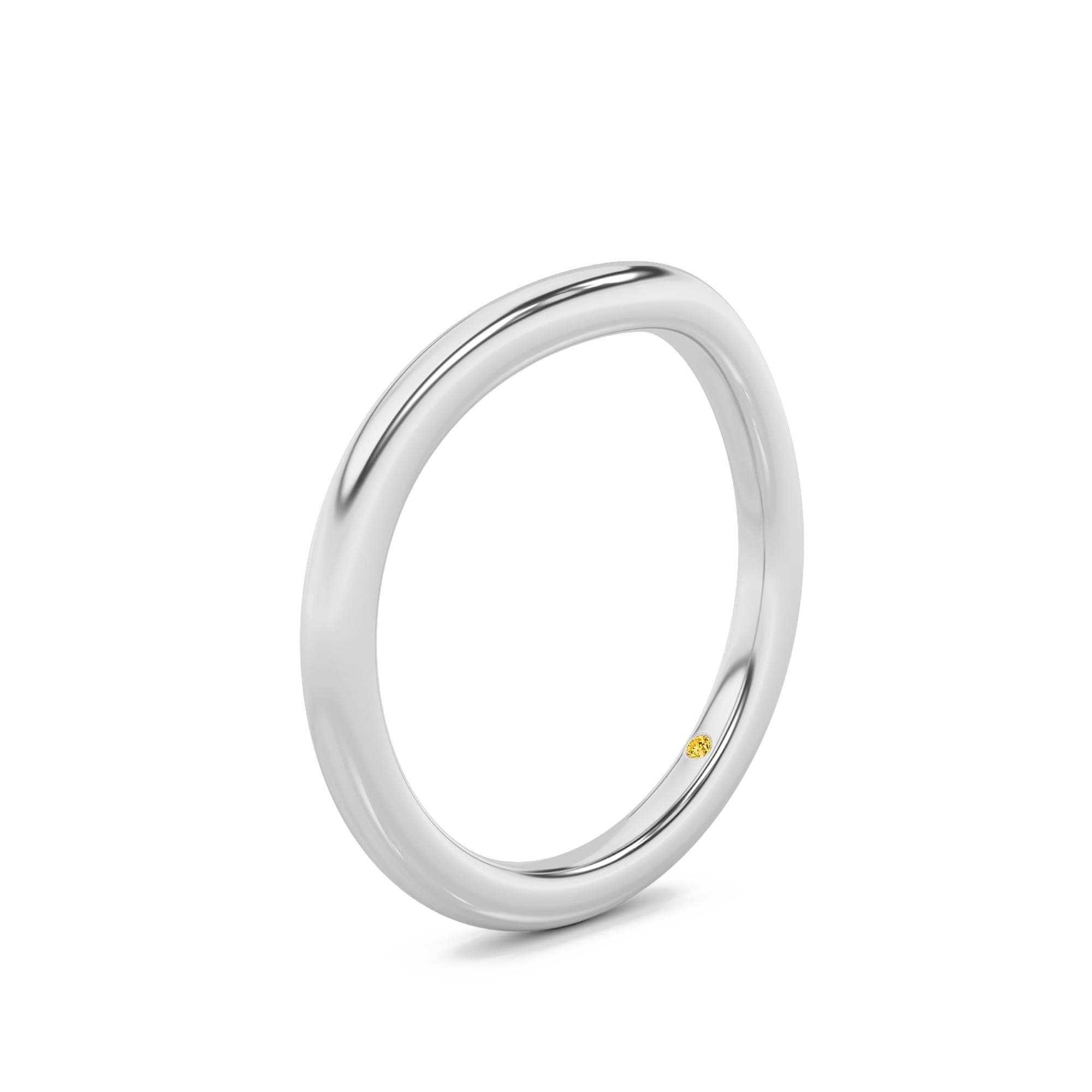 Zola Solid Gold Contour Band - thumbnail 3