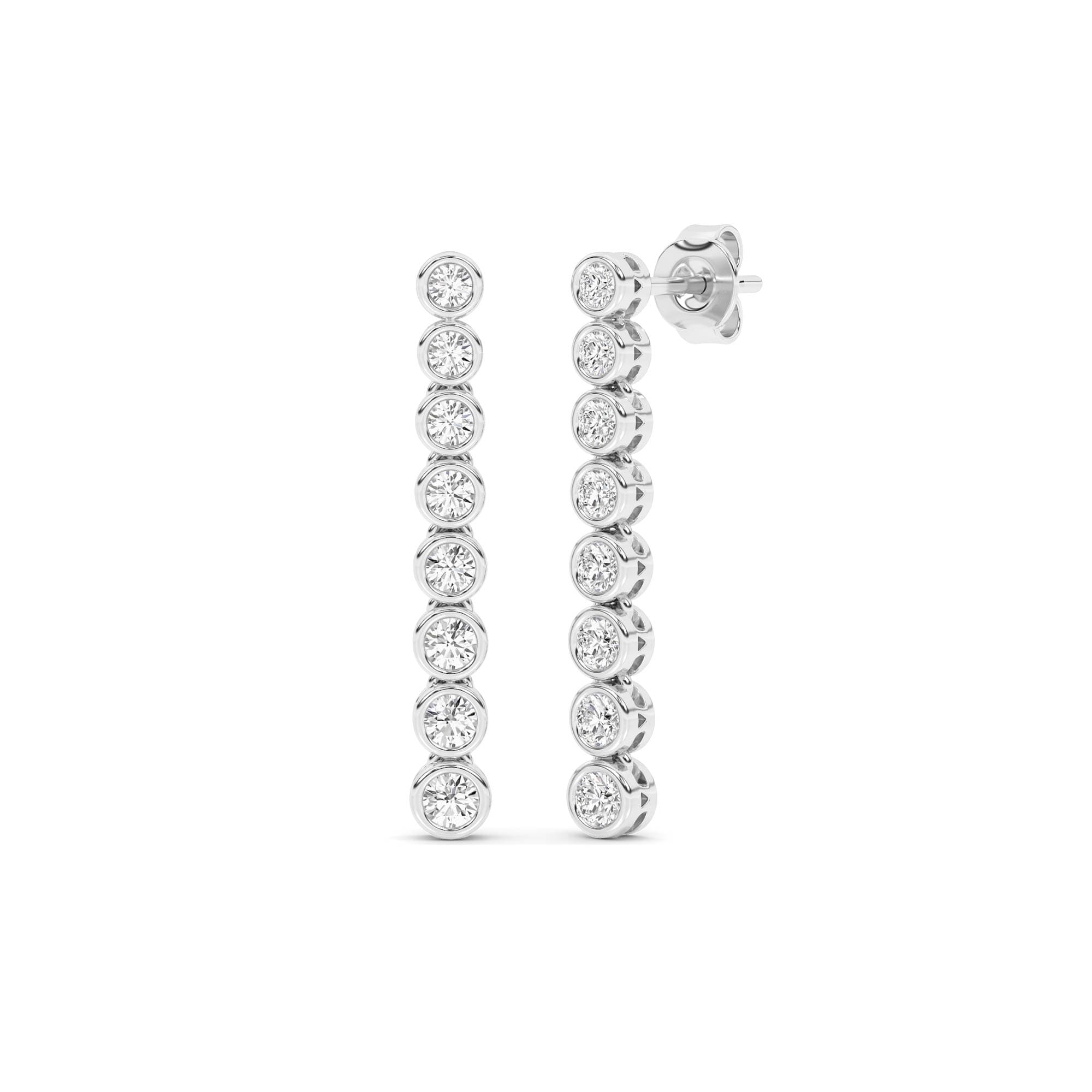 Rivulet Lab Grown Diamond Tennis Earrings - thumbnail 2