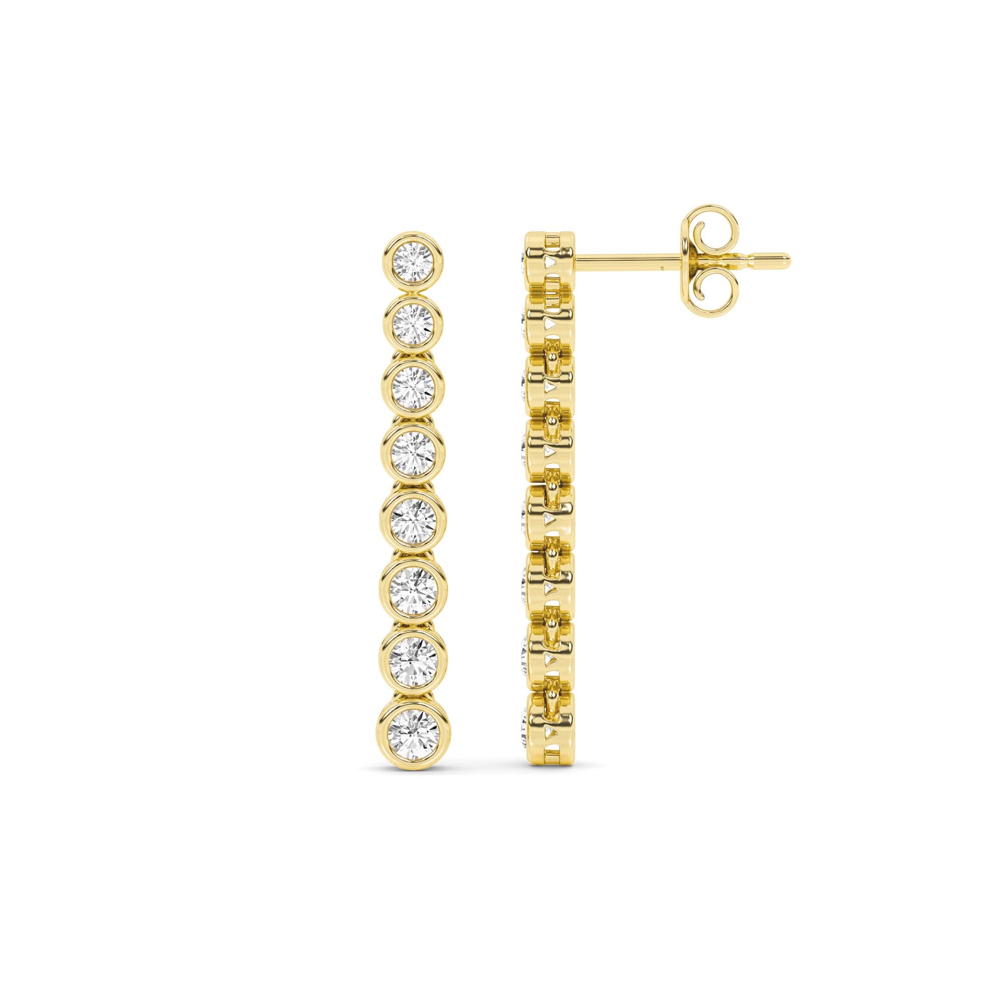 Rivulet Lab Grown Diamond Tennis Earrings - thumbnail 6