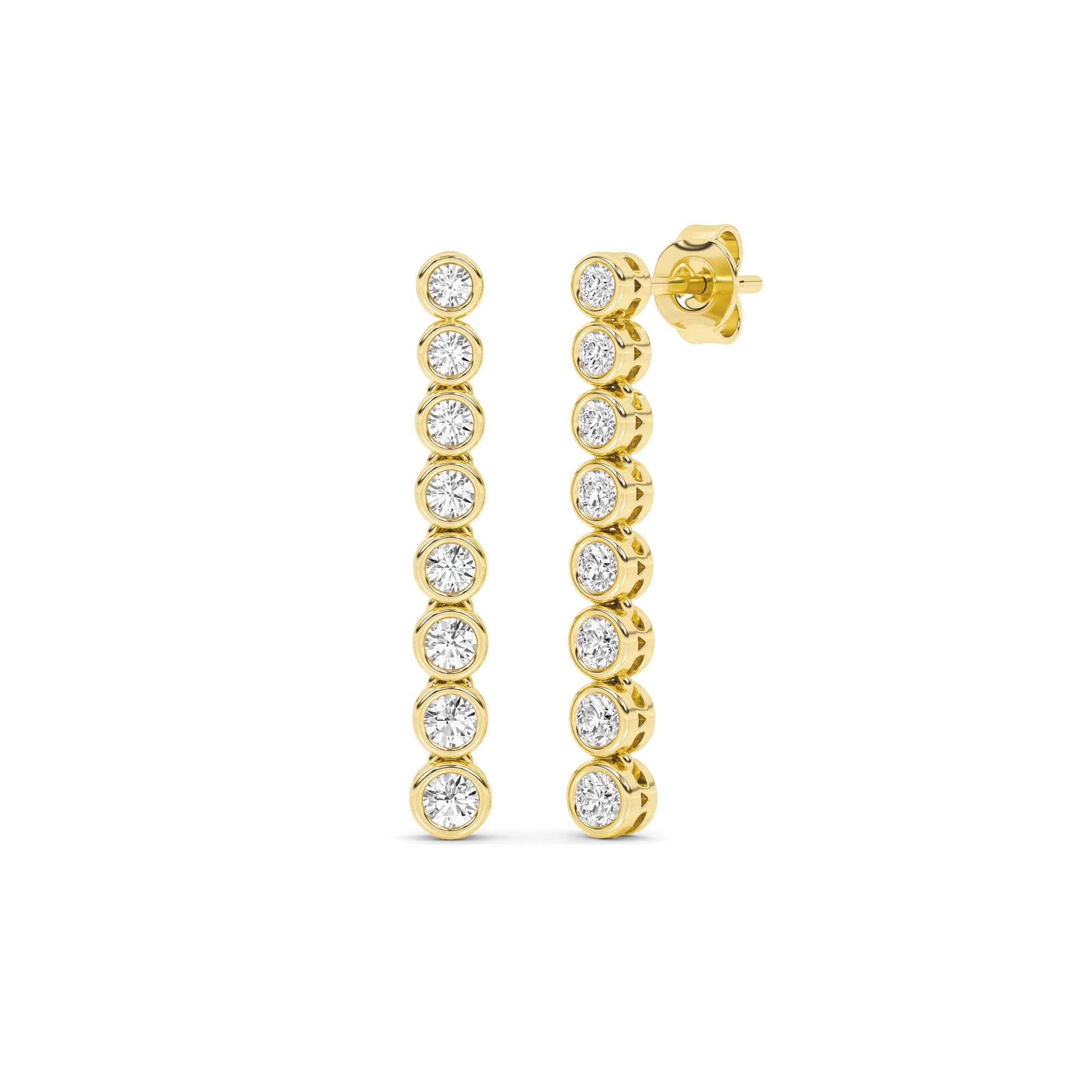 Rivulet Lab Grown Diamond Tennis Earrings - thumbnail 4
