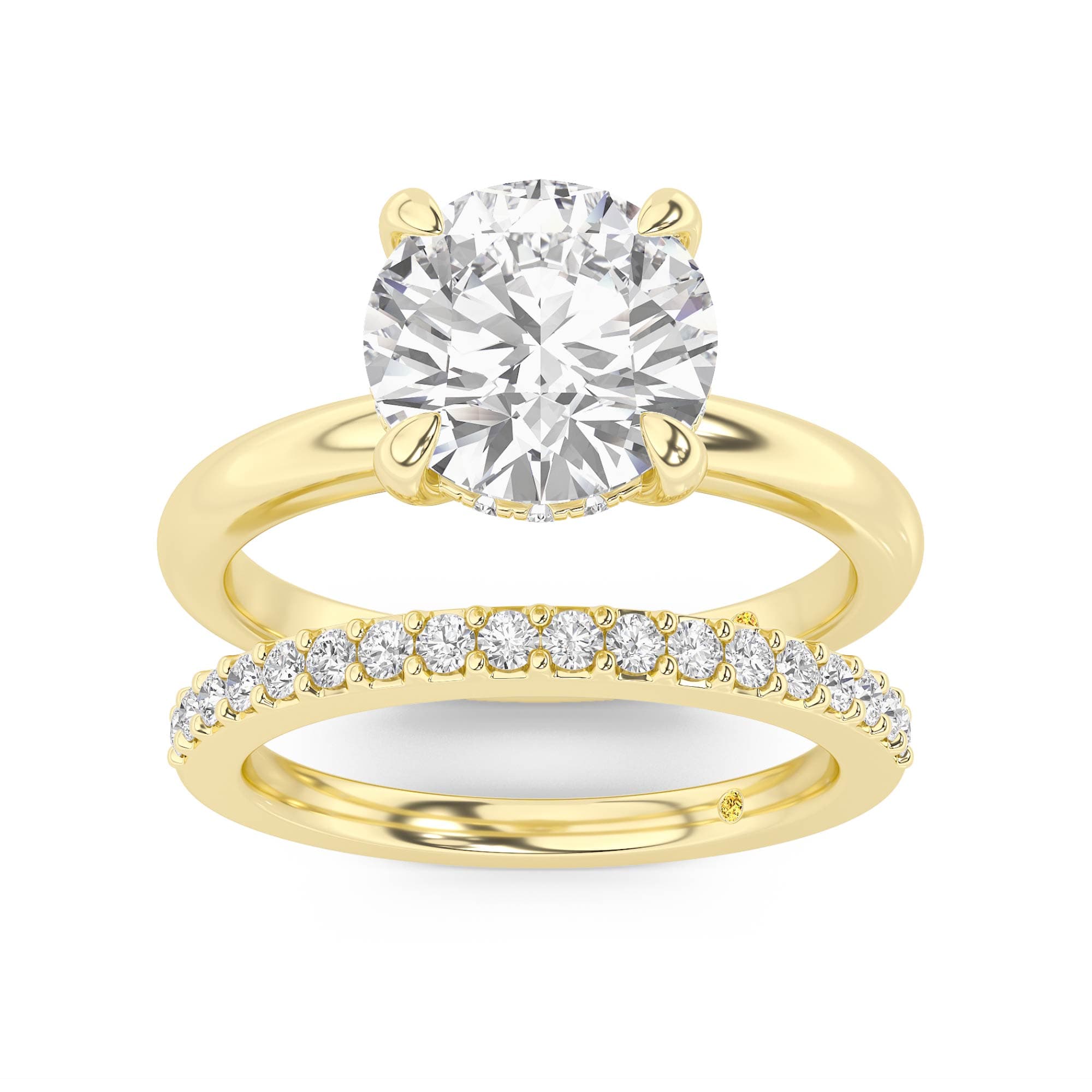 Fez Engagment Ring with the Orion Wedding Band - thumbnail 7