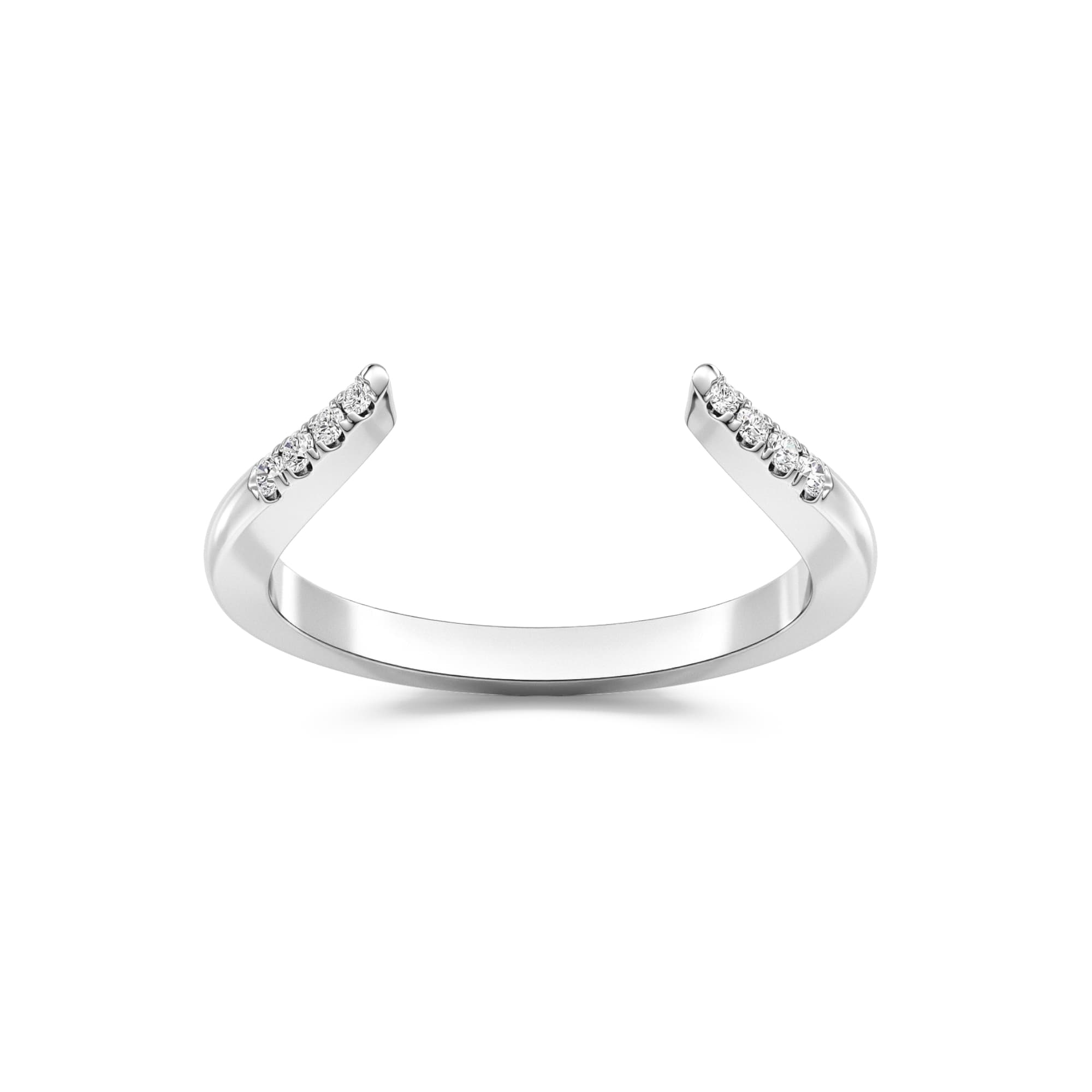 Thalia Crest Lab Grown Open Diamond Wedding Band