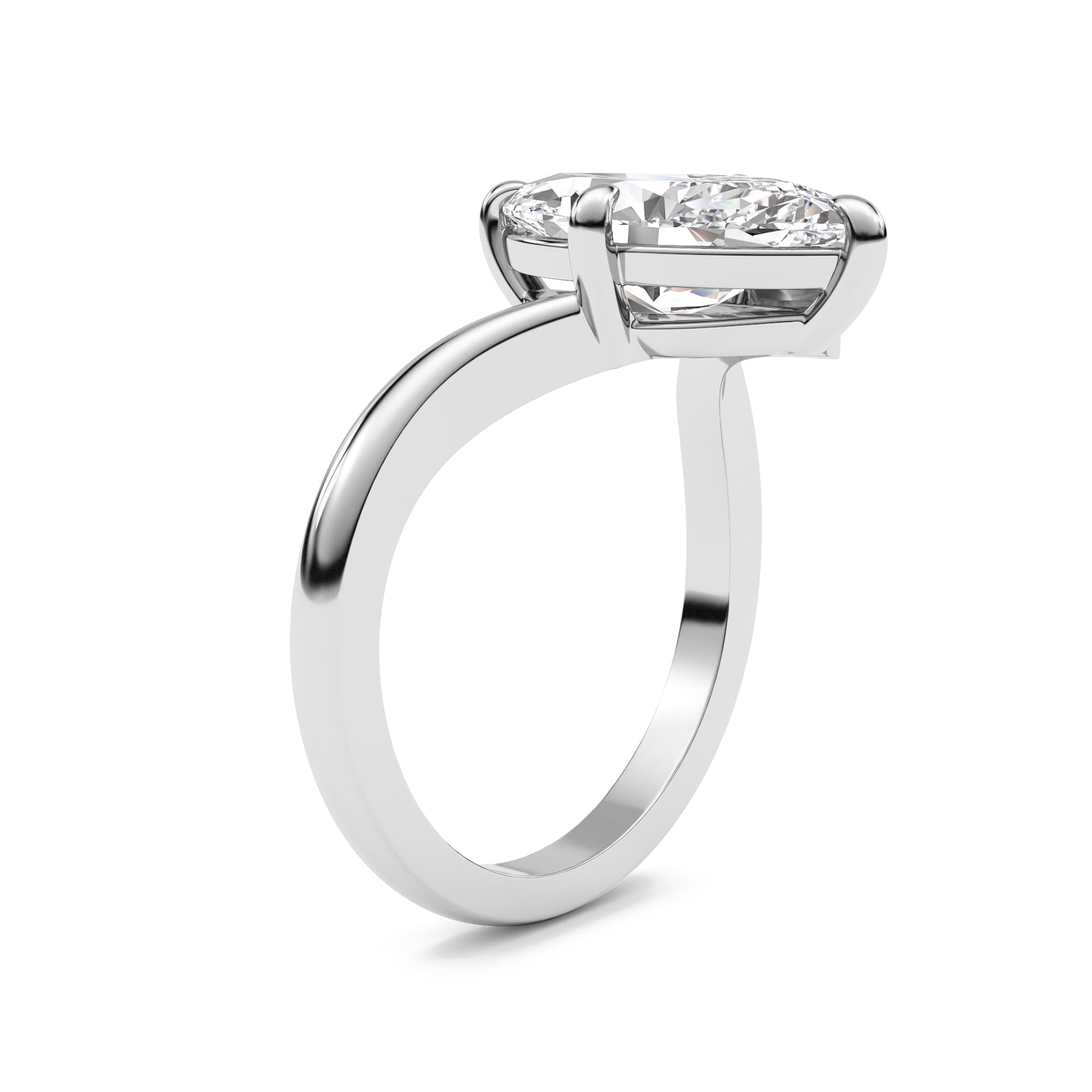 Thalia Engagment Ring with the Thalia Crest Wedding Band - thumbnail 4