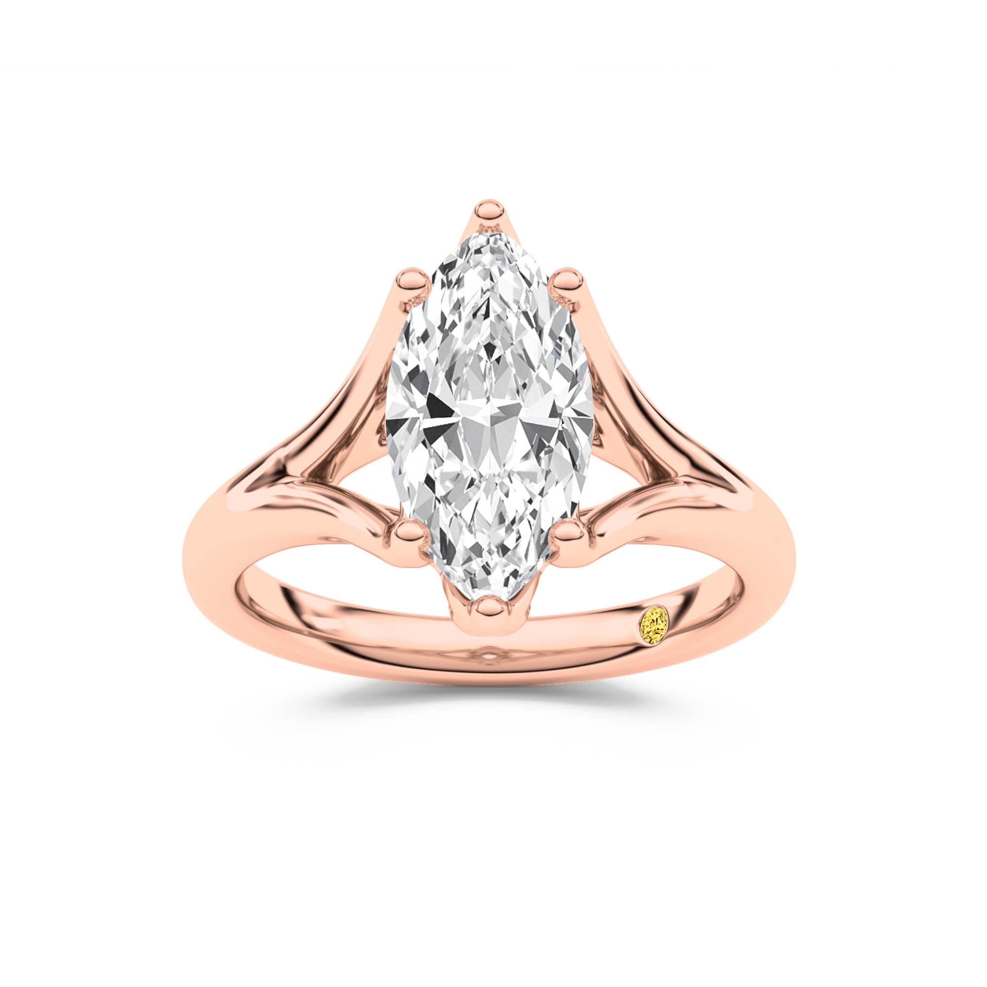Rosie Marquise Lab Grown Diamond Engagement Ring - thumbnail 7