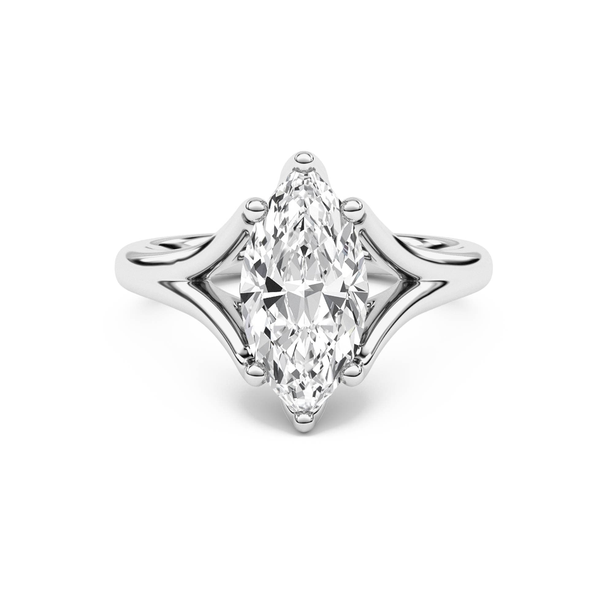 Rosie Marquise Lab Grown Diamond Engagement Ring - thumbnail 3