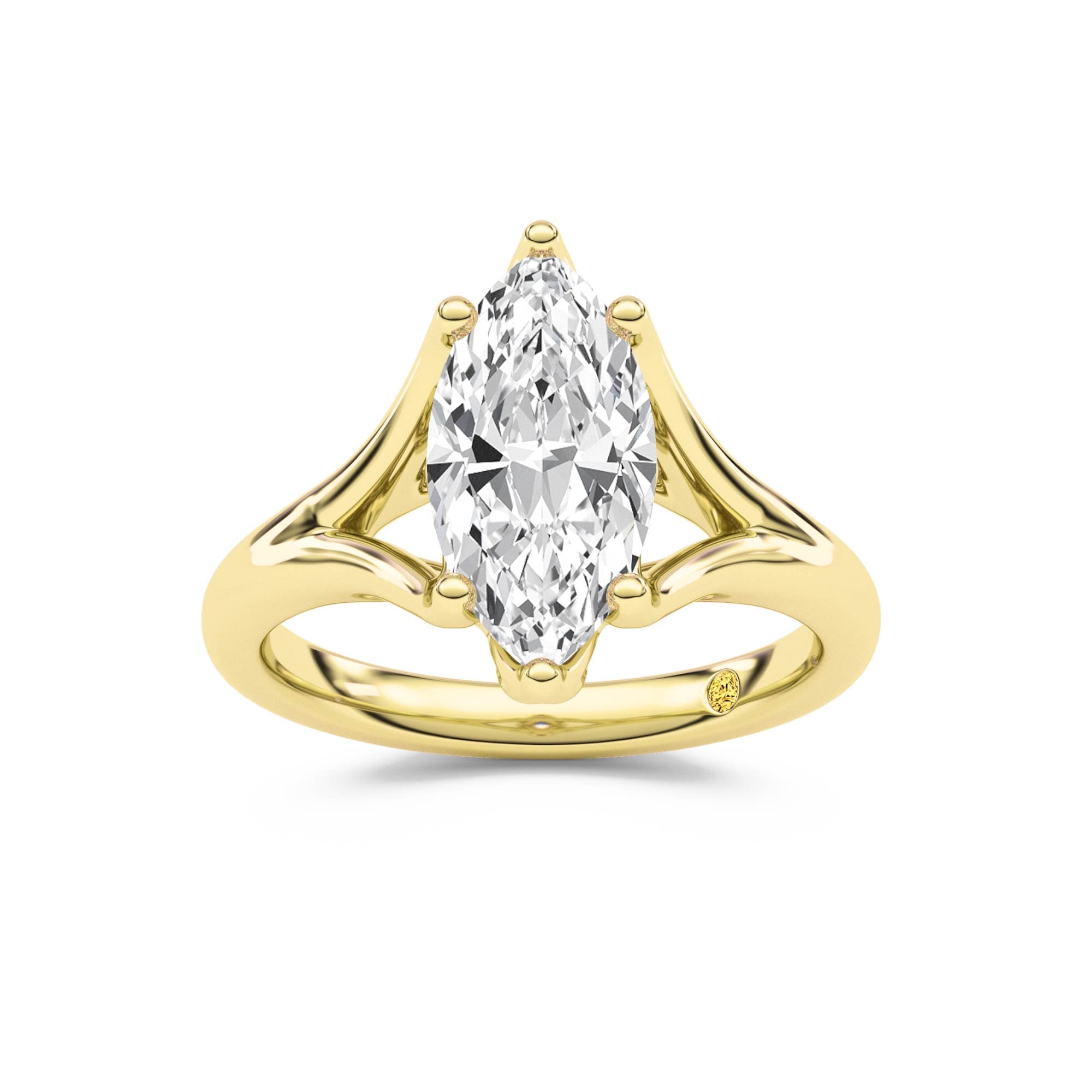 Rosie Marquise Lab Grown Diamond Engagement Ring - thumbnail 4