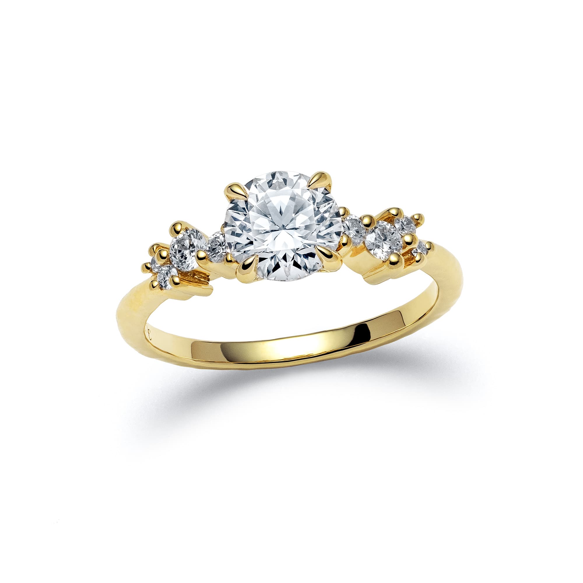 Celestra Yellow Gold Diamond Ring