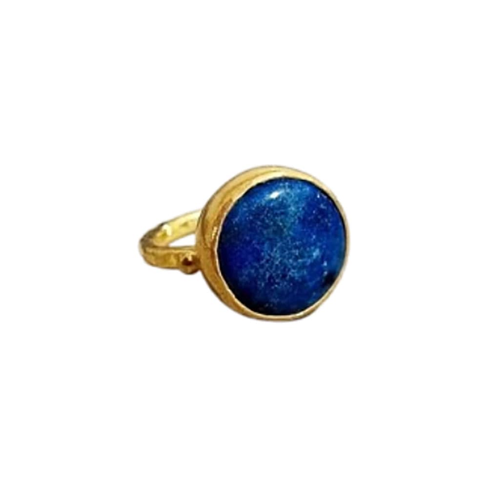 Khepriya Lapis Lazuli and 18K Gold Cabochon Ring