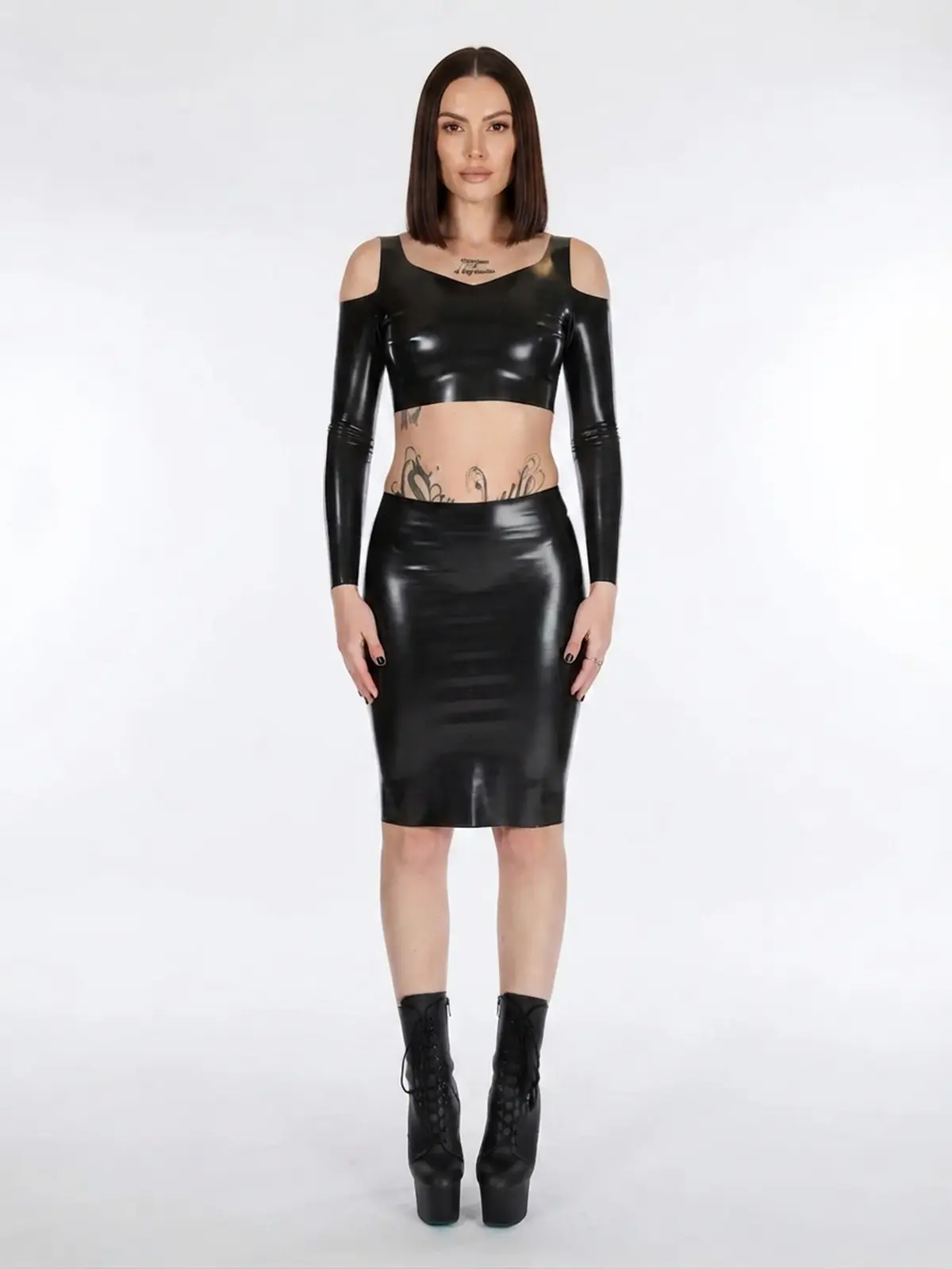 Latex The Erica Open Sleeve Top