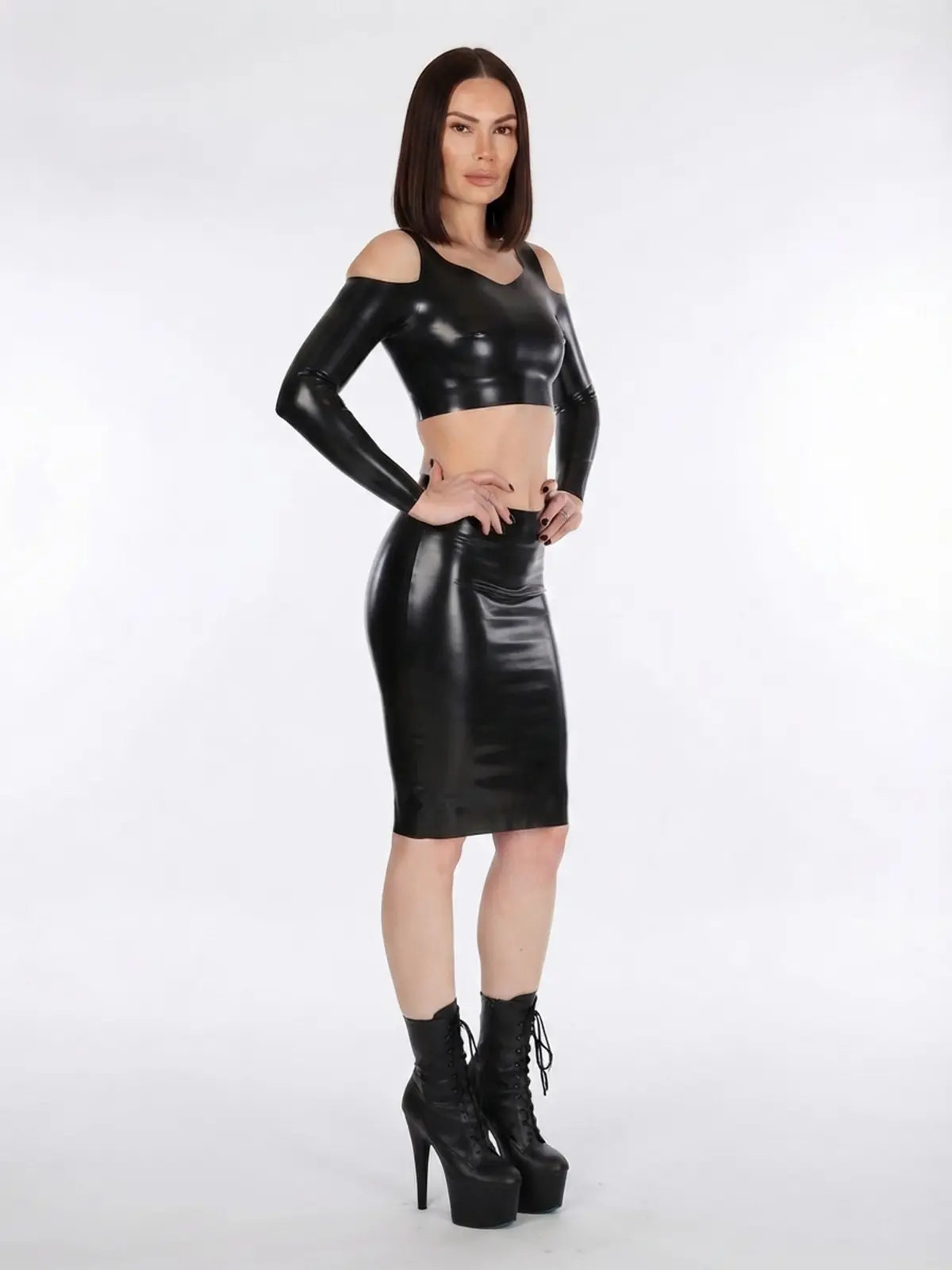 Latex The Erica Open Sleeve Top - thumbnail 2