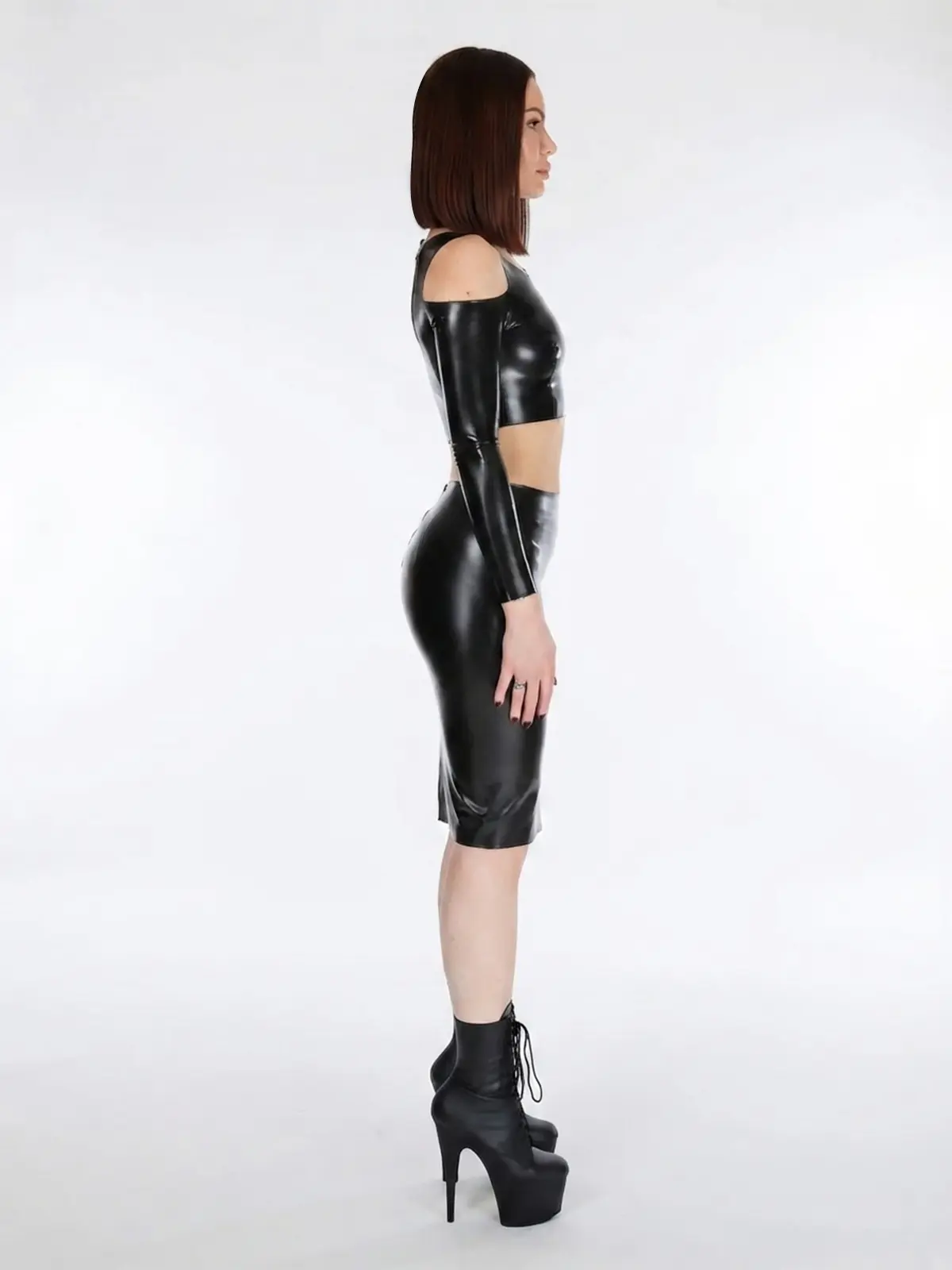 Latex The Erica Open Sleeve Top - thumbnail 4