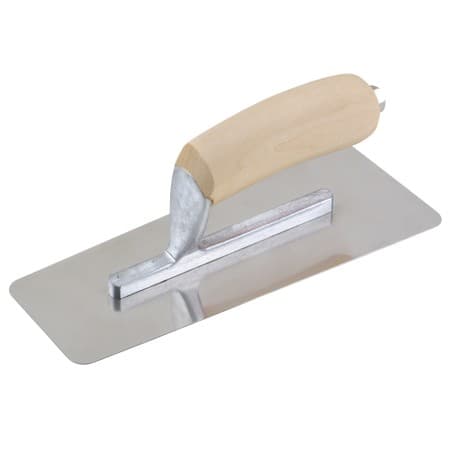9-1/2″ x 3-1/2″ Stainless Steel Venetian Trowel w/ Wood Handle