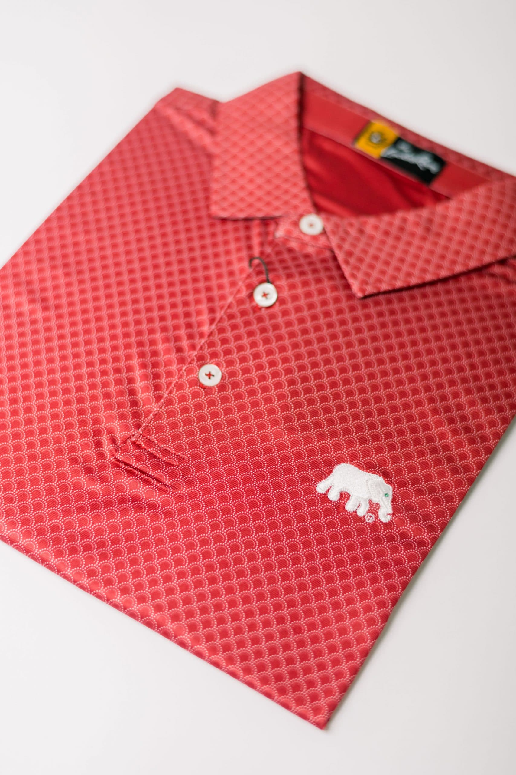 Crimson Geometric Elephant Knit - thumbnail 2