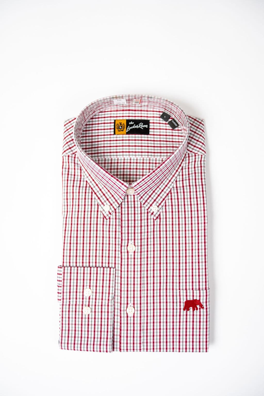 Crimson and Charcoal Tattersall Twill Elephant Sportshirt